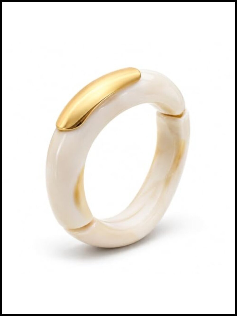 Chunky Acrylic Bangle Bracelet Women Twist Knot Gold Plated Statement Jewelry